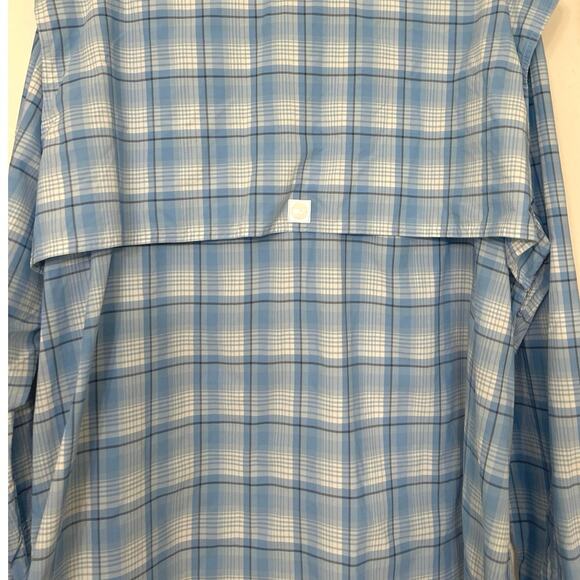 Vineyard Vines Blue Plaid Harbor Button Down Shirt XL Fishing Outdoor - Picture 8 of 13